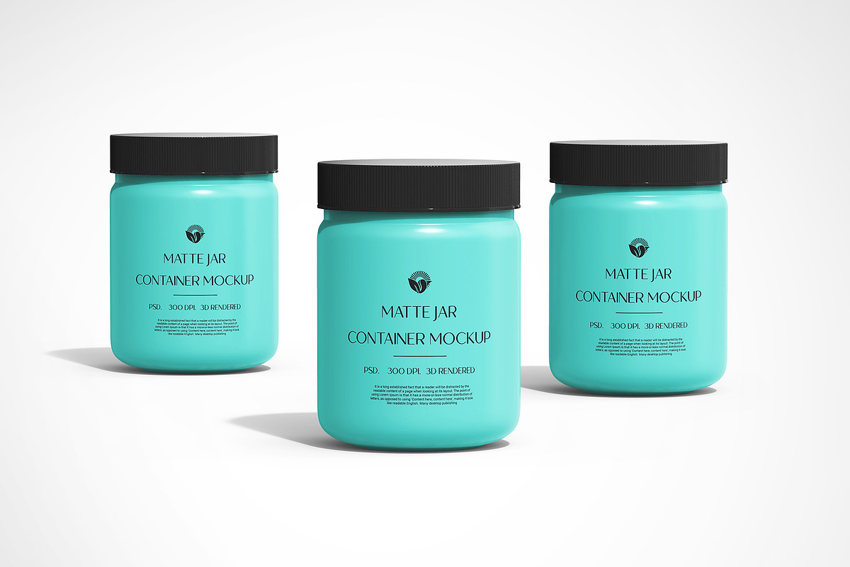 Plastic Jar Mockup Under Daylights, a Cups & Container Mockup by Ram Studio LLC (Photo 6 of 7)
