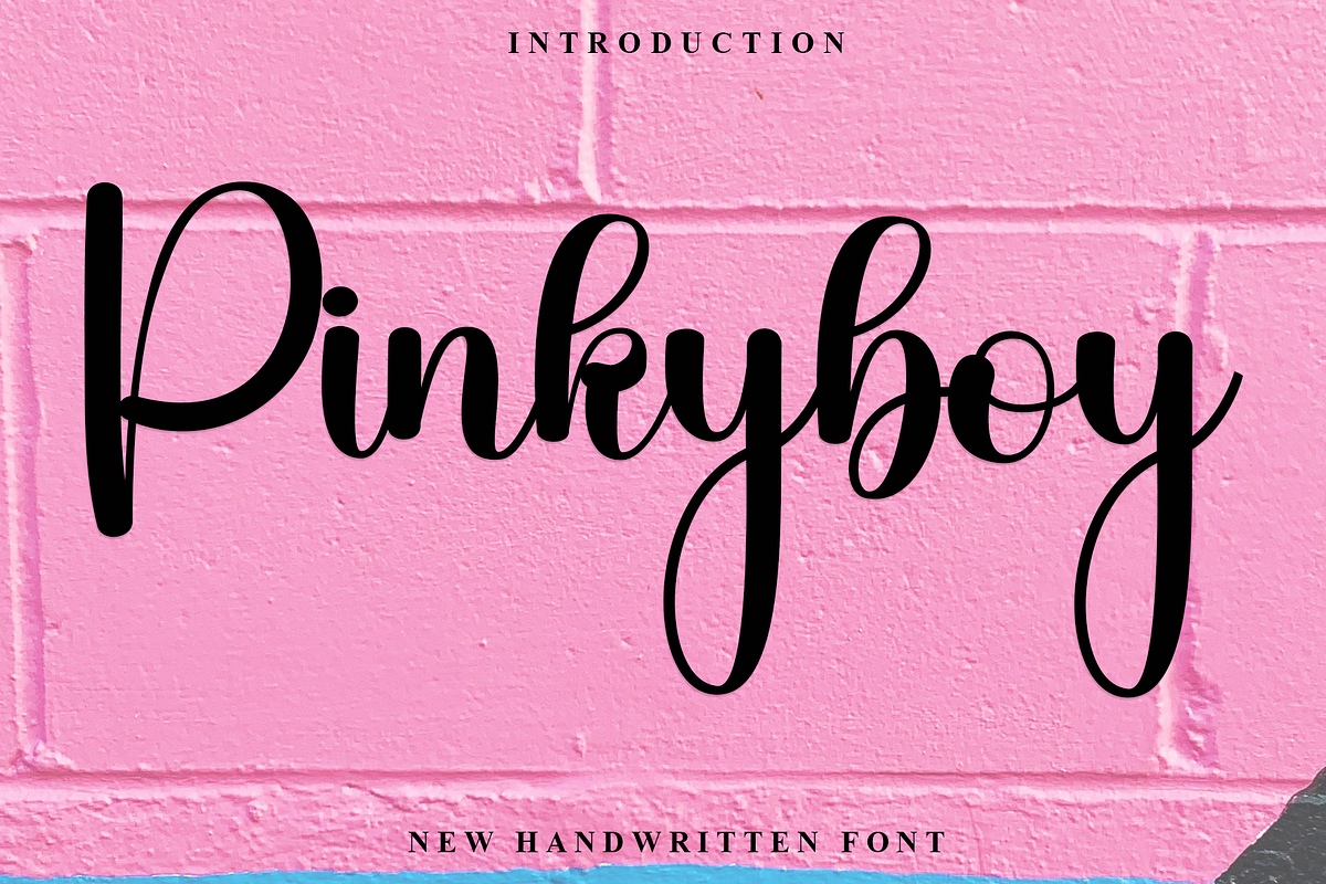 Pinkyboy, a Handwritten Font by FreshTypeINK (Photo 1 of 8)