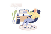 People working in heat set, a Person Illustration by Good Studio (Thumbnail 4 of 7)