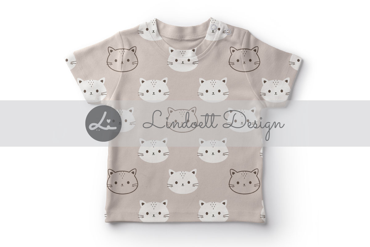 Cute cat, bear and rabbit pattern, a Pattern Graphic by lindoet23 (Photo 2 of 4)