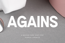 Again  Modern Sans Serif Font
