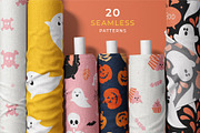 Happy halloween. Patterns & clipart., a Pattern Graphic by Getalo Viktoriia (Thumbnail 2 of 11)