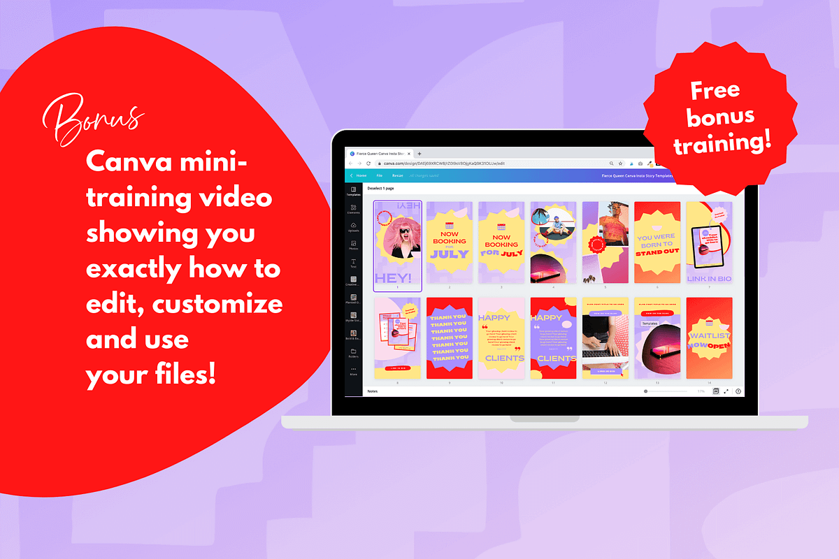Bright Instagram Story Templates, a Social Media Template by Kurly Creative (Photo 9 of 11)