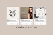 Luxury Hair Salon Instagram Grid, a Social Media Template by Sincerely Media (Thumbnail 4 of 11)