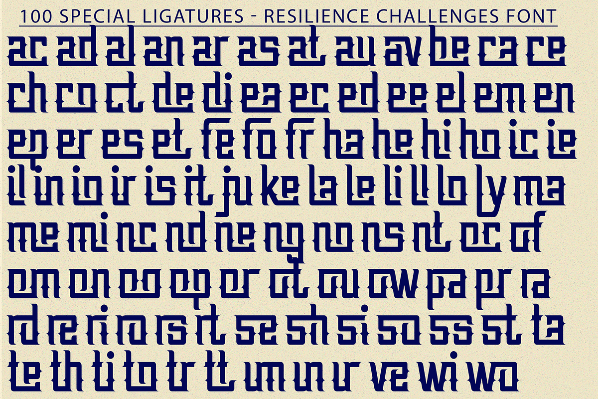 Resilience Challenges Font, a Serif Font by 177Studio (Photo 8 of 8)