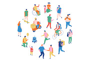 Flat vector people lifestyle bundle, a Person Illustration by Vector_Art (Thumbnail 21 of 27)