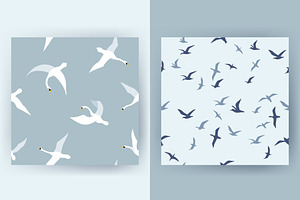 Seamless Patterns With Birds