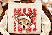 Cute Christmas Reindeer Trendy Dot, a Seasonal Illustration by Canvas Craft (Thumbnail 4 of 6)