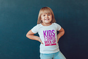 Kids T-Shirt Mock-Up Vol 5, a Shirt Mockup by Freeman Studio (Thumbnail 14 of 17)