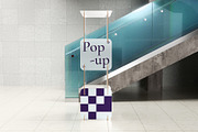 Pop-up Sign Panel Display Mockup, an Advertising Mockup by herutage (Thumbnail 3 of 4)