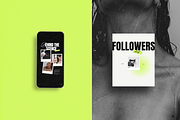 Bold Neon Social Media Templates, a Social Media Template by Row Creative (Thumbnail 6 of 10)