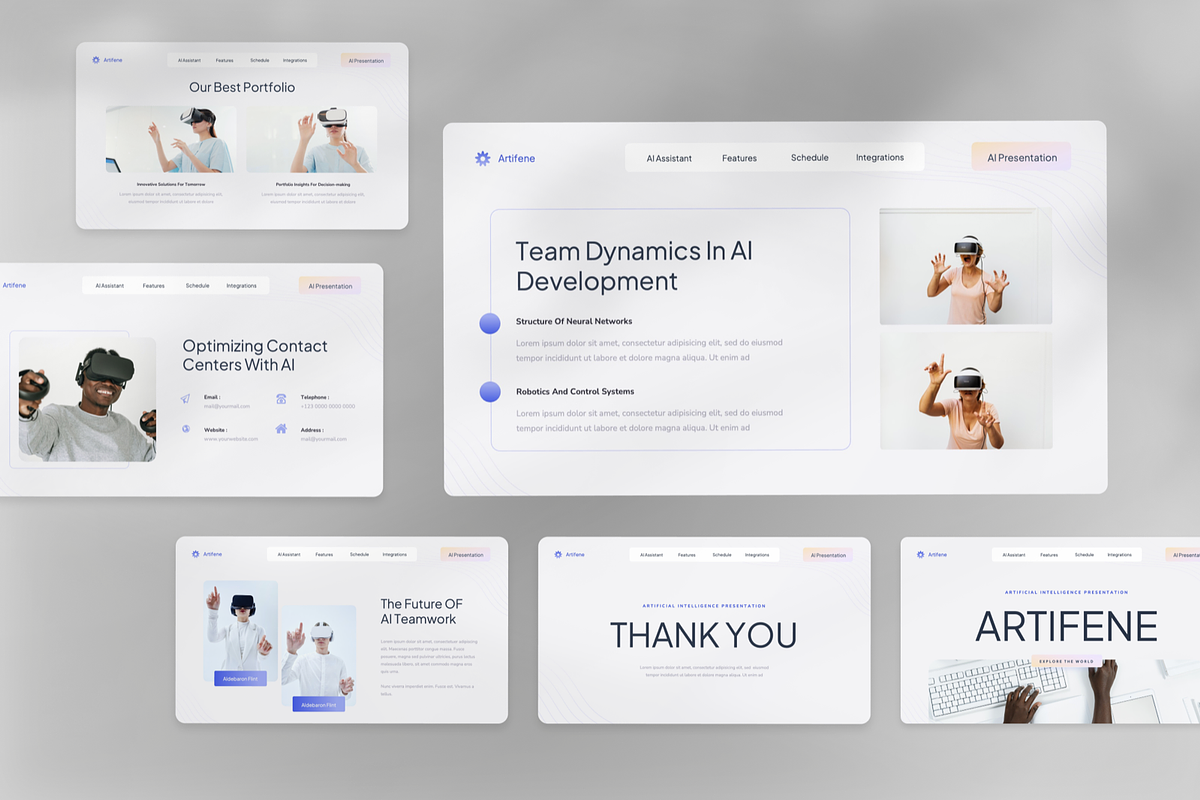 Artificial Intelligence Google Slide, a Presentation Template by SquidPixey