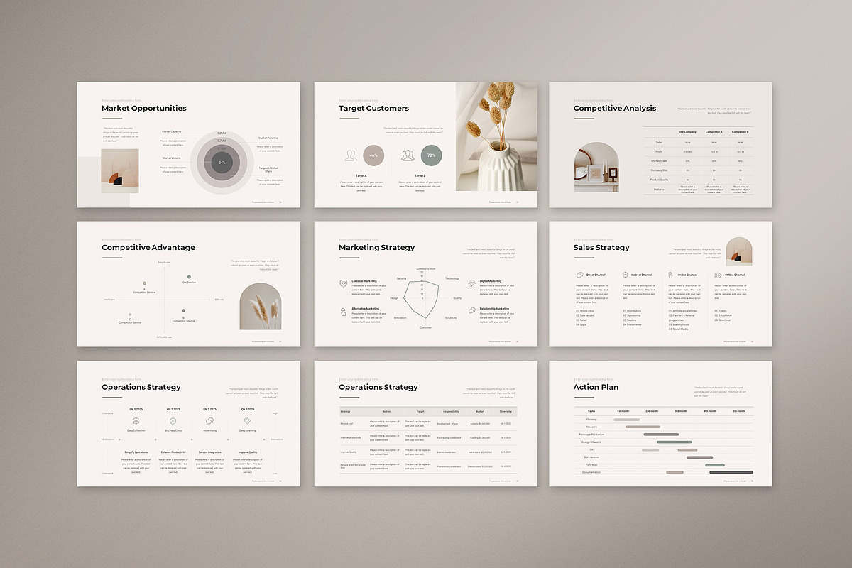 Business Strategy Template CANVA, a Presentation Template by CreativityForest (Photo 6 of 7)