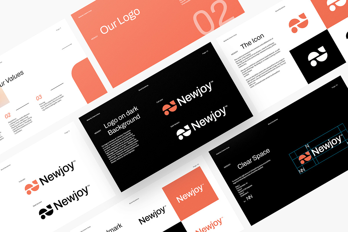 Coral | Brand Guidelines Template, a Presentation Template by CreativeSoup.io (Photo 3 of 10)