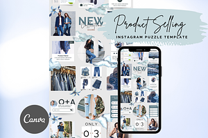 Product Instagram Puzzle Template