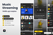 Music Streaming Mobile App, a Websites & App Template by SLAB! Design (Thumbnail 1 of 5)