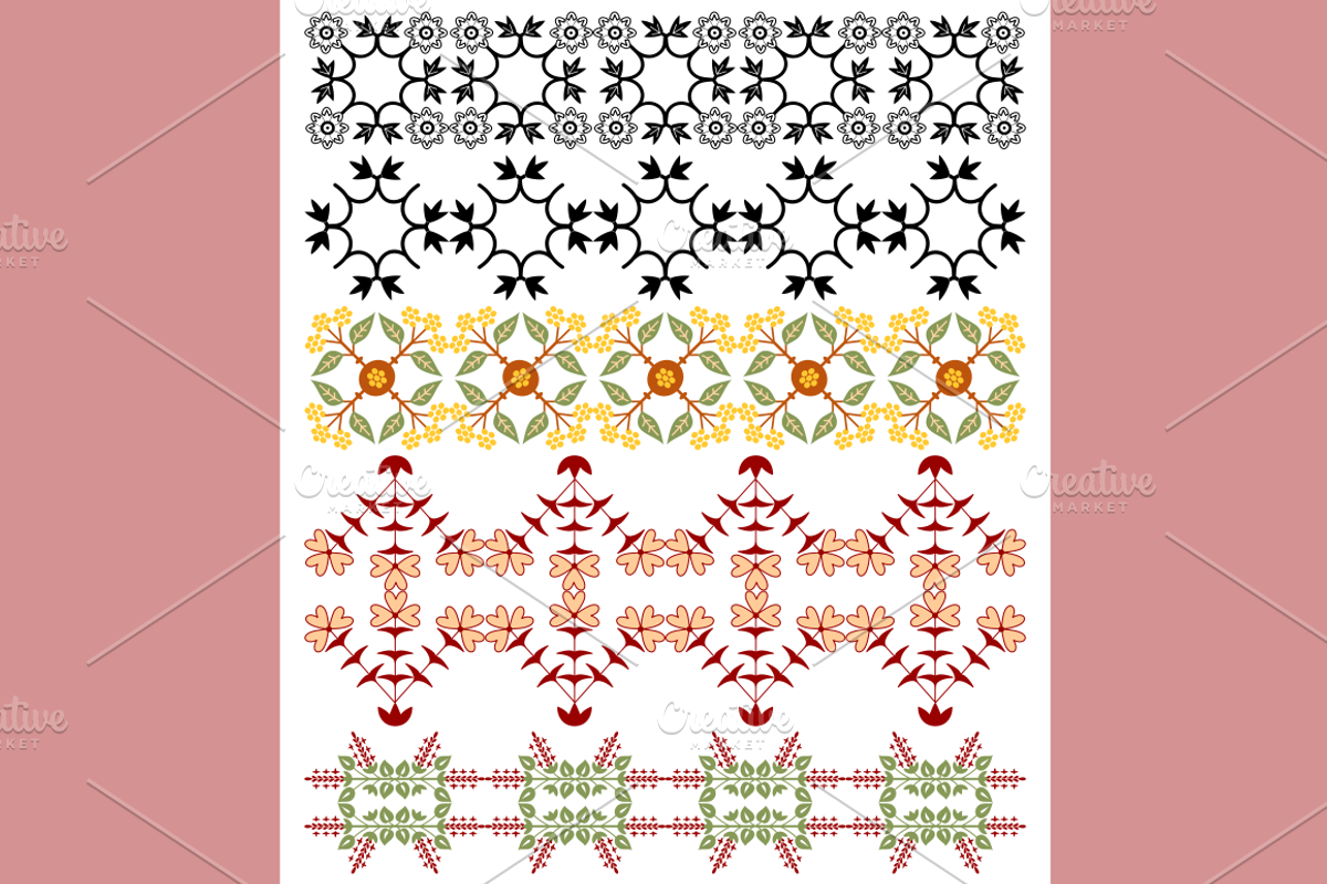 Floreart Vector Collection Border preview 3