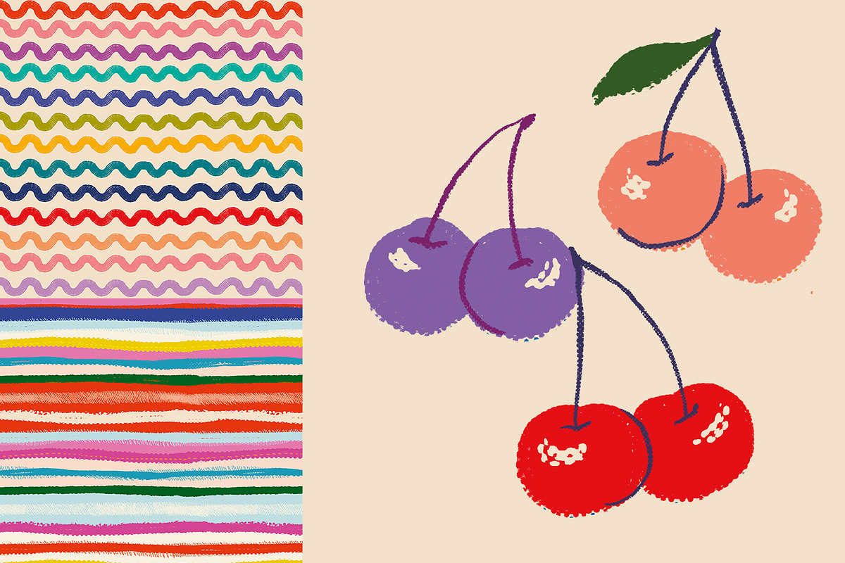 Vibrant Summer — Floral & Fruit, a Pattern Graphic by HannaSymo (Photo 5 of 9)