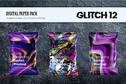 Glitch Psychedelic 12. Digital Paper, a Texture Illustration by KENO Mascots (Thumbnail 4 of 8)