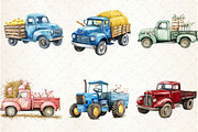 Farm Tractor Truck Watercolor, an Illustration by Watercolor design (Thumbnail 4 of 4)
