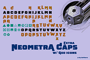 Neometra Caps Display Font, a Sans Serif Font by deFharo (Thumbnail 3 of 8)