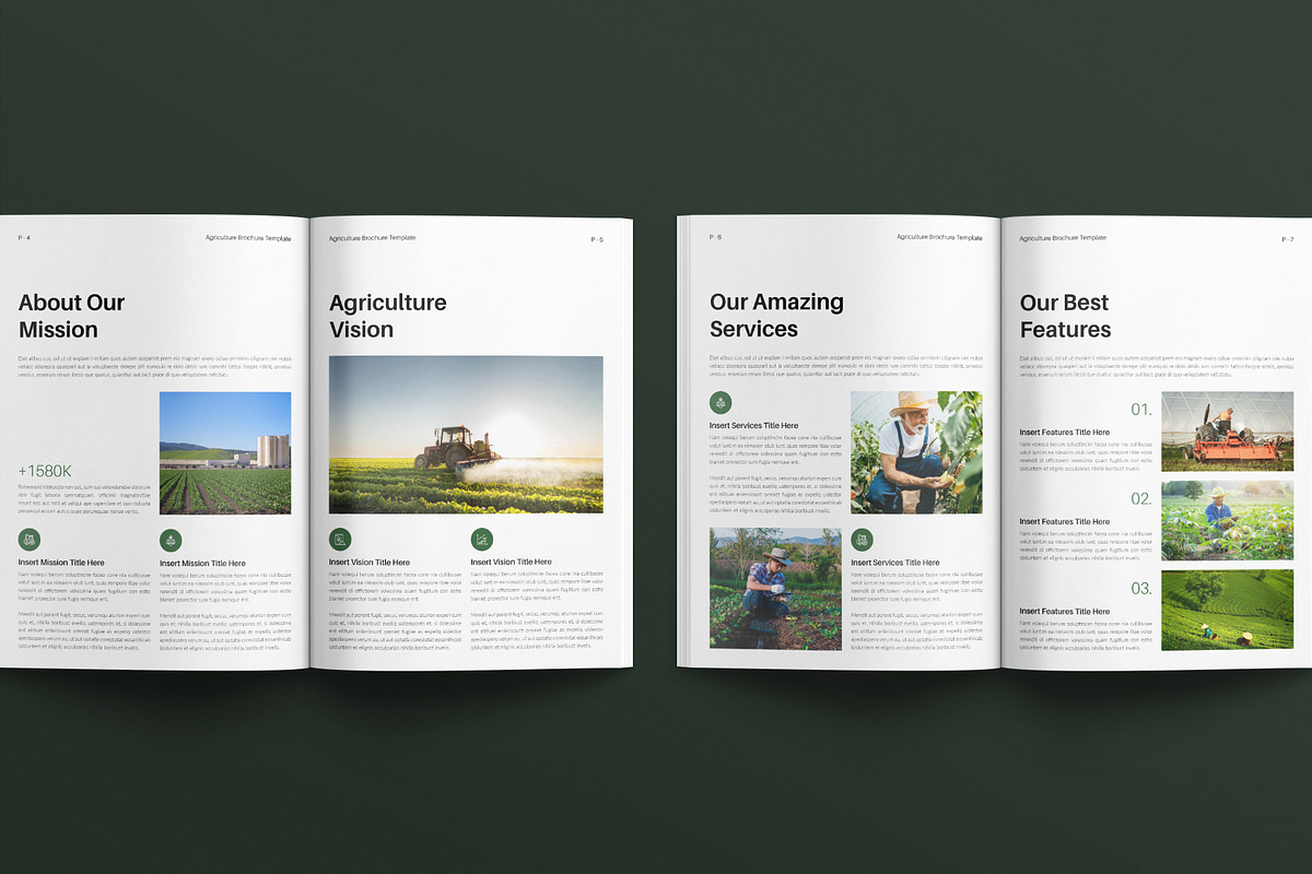 Agriculture Brochure Template, a Brochure Template by E-Type (Photo 3 of 7)
