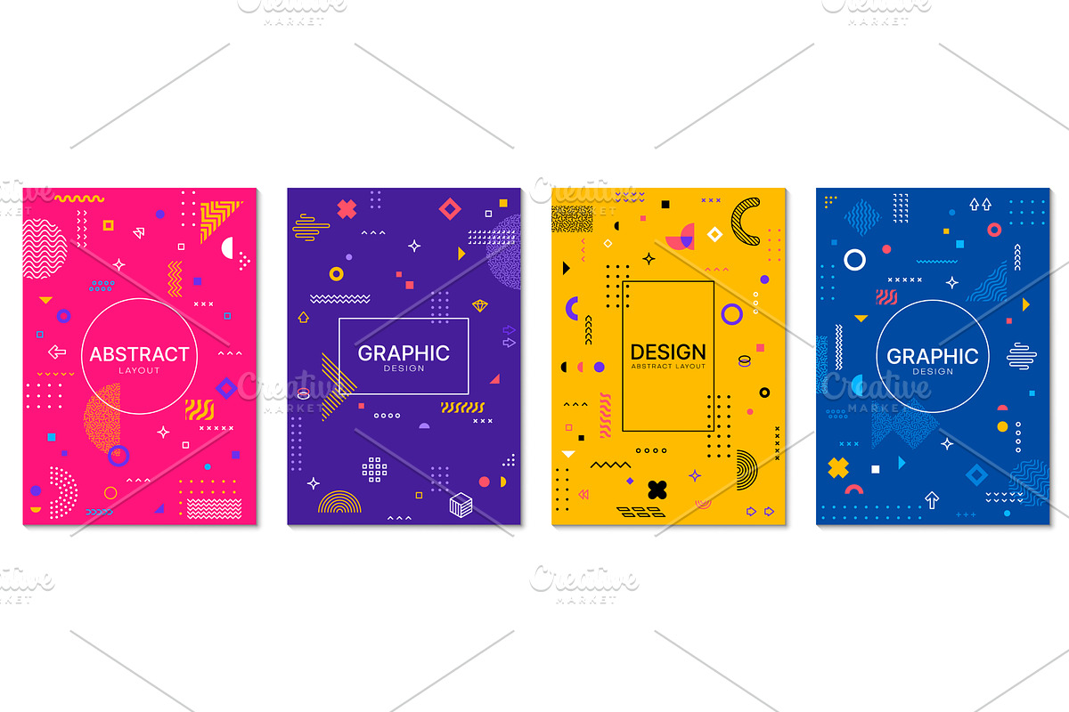 Abstract geometric posters, a Decorative Illustration by Vector Tradition
