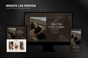 UGC Portfolio Wix Website Template