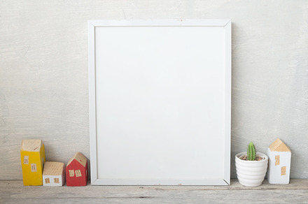 Blank frame stock photo containing advertising and apartment, a Business Photo by ptystockphoto