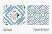 blue lattice tile seamless pattern, a Pattern Graphic by Pink Studio Art (Thumbnail 4 of 4)