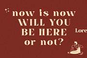 Fleur Mirage - Modern Retro Serif, a Serif Font by roomspace creative lab (Thumbnail 15 of 15)