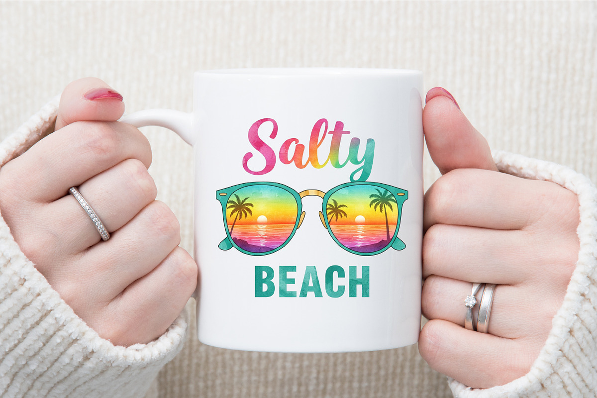 Salty Beach Summer Vibes PNG, an Illustration by Sublimation Artist (Photo 5 of 6)