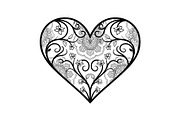 Ornamental Heart Silhouette Bundle, an Illustration by jahid234 (Thumbnail 27 of 31)
