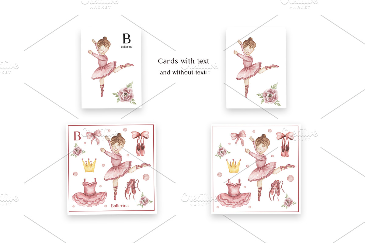 Watercolor Cute Alphabet Professions, an Education Illustration by MayaNavits (Photo 5 of 12)