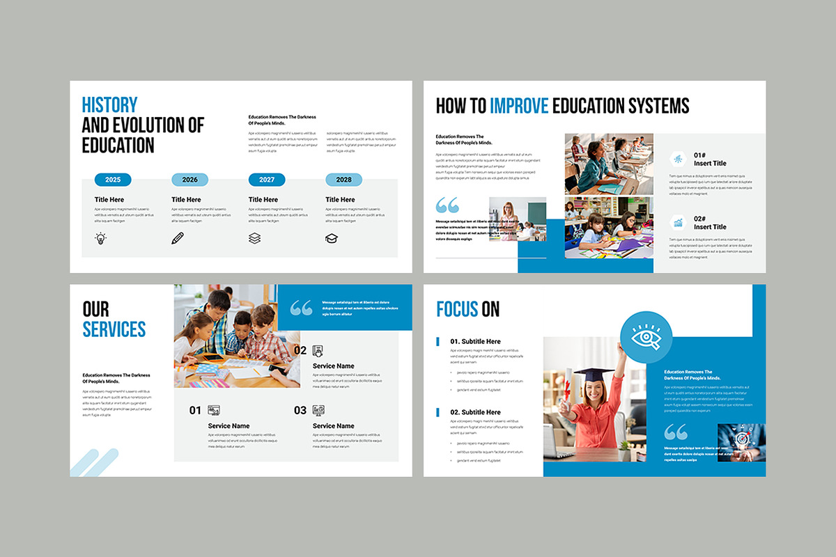 Education Presentation Layout, a Presentation Template by Pixelpick (Photo 3 of 5)