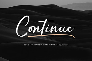 Continue - Elegant Handwritten Font