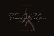 Thrainly Sellier, a Script Font by Namara Creative Studio (Thumbnail 1 of 6)