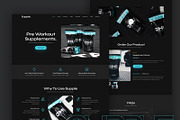 Supple - Supplement Landing Page, a Landing Page Template by TemplatesJungle (Thumbnail 1 of 2)