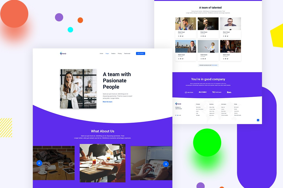 About Us UI KIT, an UI Kit Template by ArtGalaxy (Photo 1 of 2)