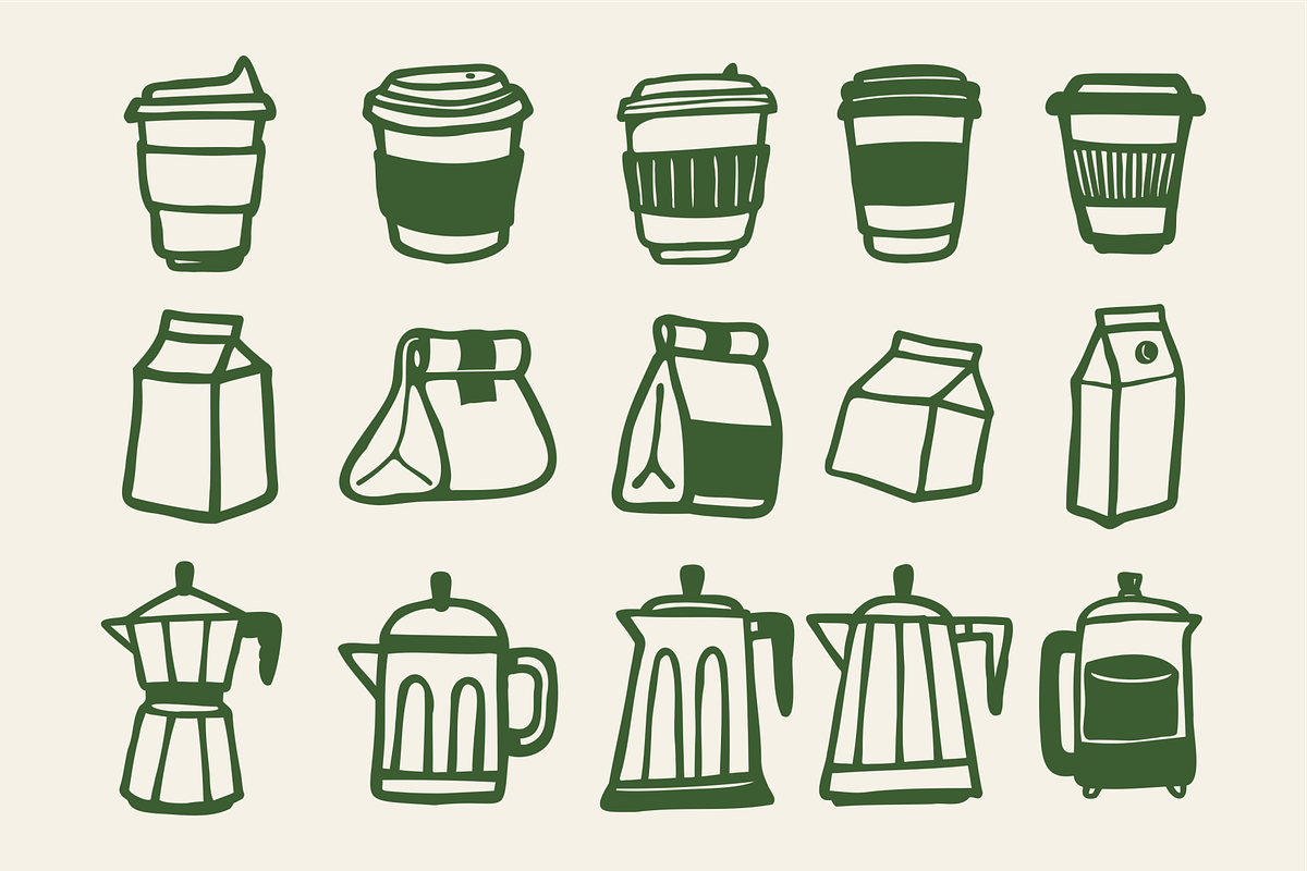 Cafe Branding: 153 Illustrations, a Food Illustration by 24Design Studios (Photo 3 of 9)