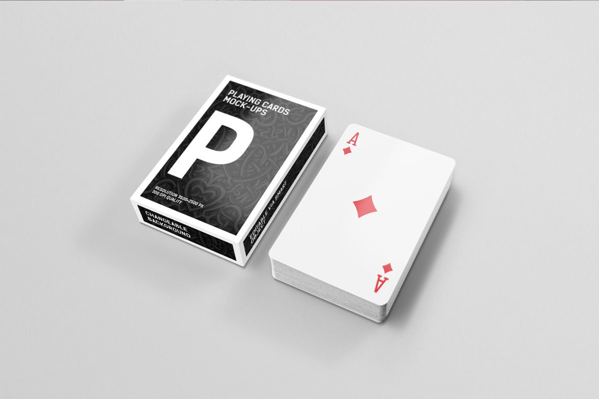 Playing Cards Mock-Ups, a Print Template by resumetemplathttps://d3es (Photo 13 of 14)