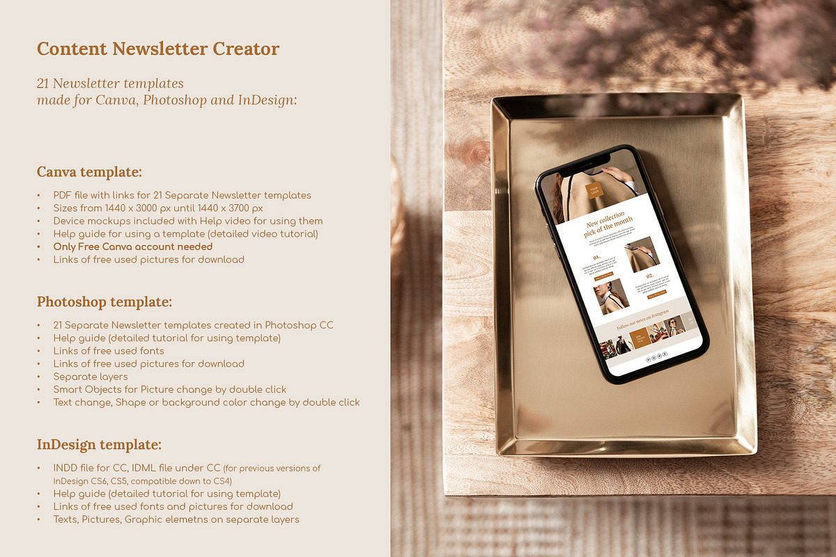 Newsletter / CANVA, PS, INDD / Kayla, an Email Template by Mirazz (Photo 12 of 13)