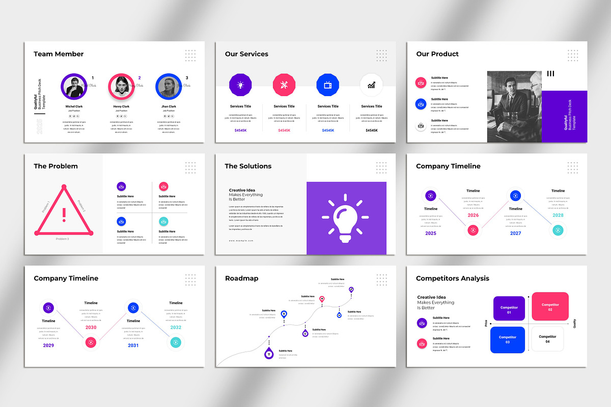 Business Pitch Deck Presentation, a Presentation Template by Studio_Clarity (Photo 4 of 5)