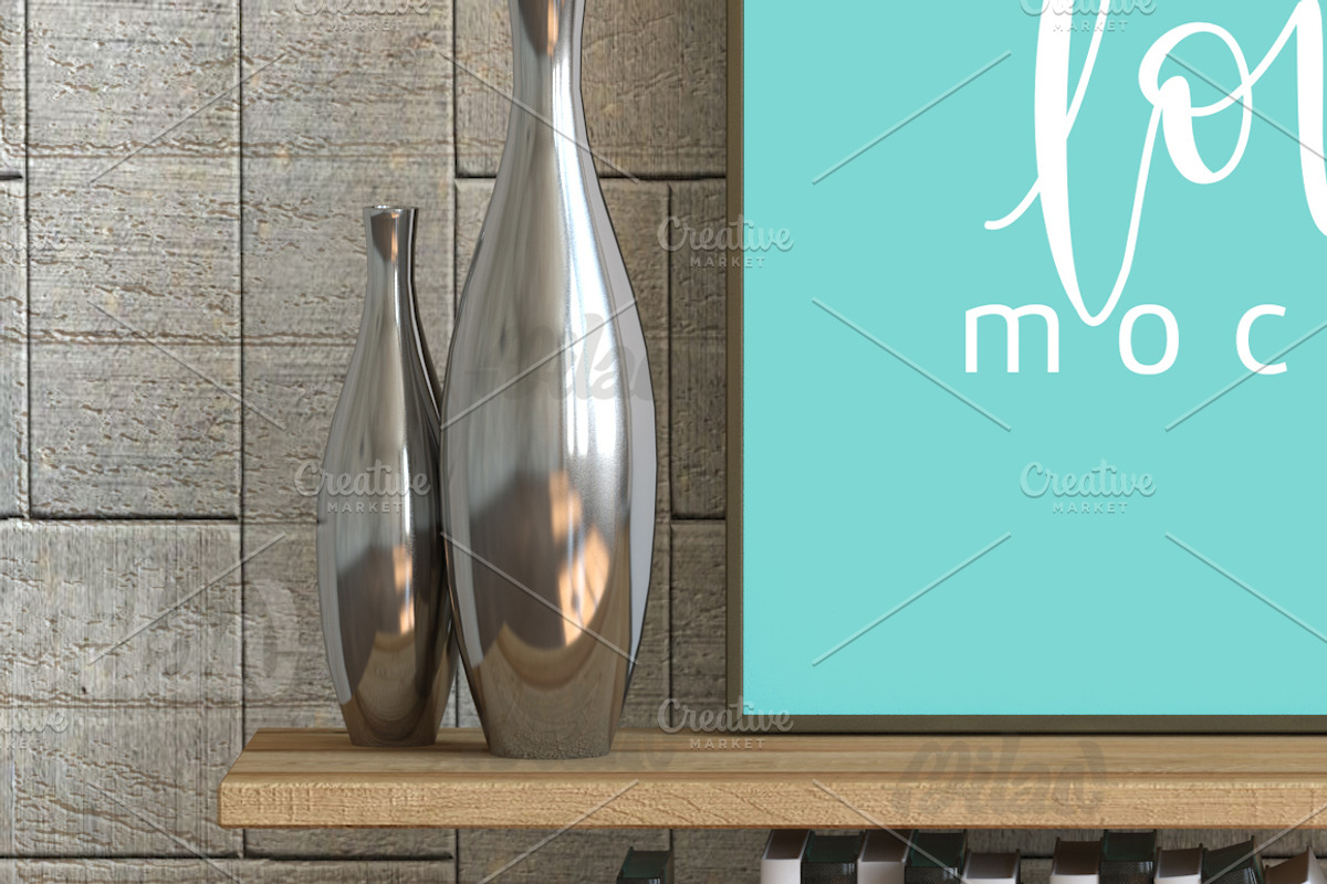 Square White Frame Mockup, Poster, a Print Template by Milan Mockup (Photo 2 of 4)
