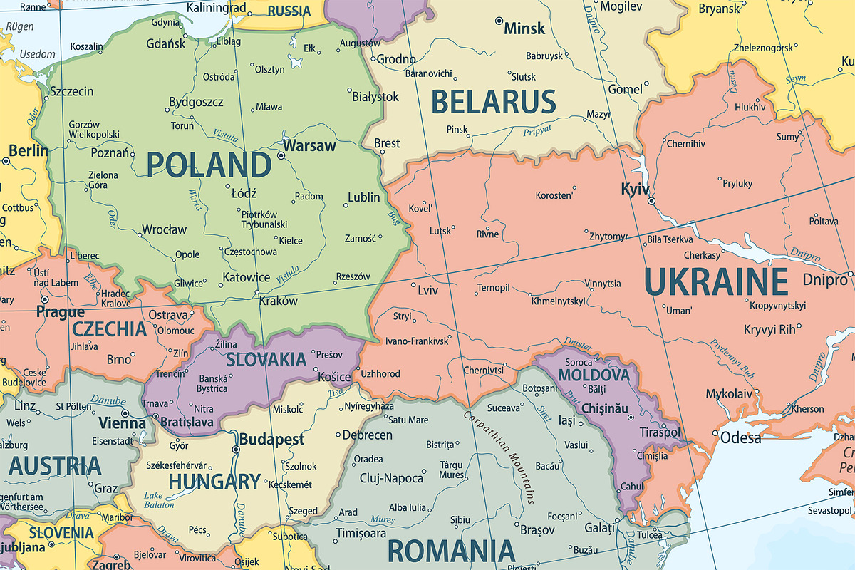 Europe - travel political map, a Graphic by PorcuPen Works (Photo 5 of 7)