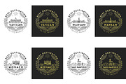44 Linear City Badges, an Outline Icon by Kursat Unsal (Thumbnail 14 of 25)