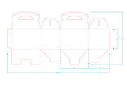 Gable Box Mockup + Template, a Packaging Mockup by Korner (Thumbnail 11 of 12)