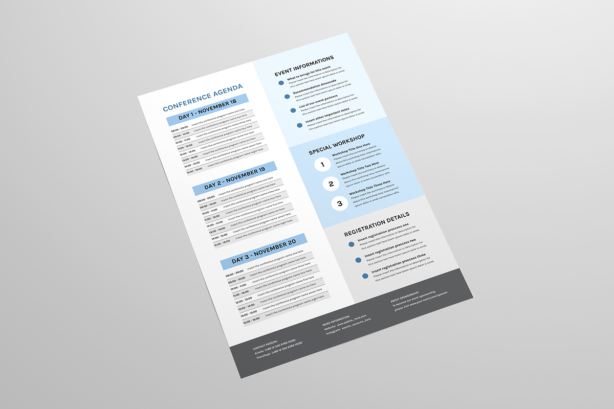 Event Conference Program, a Flyer Template by Leaflove (Photo 3 of 5)