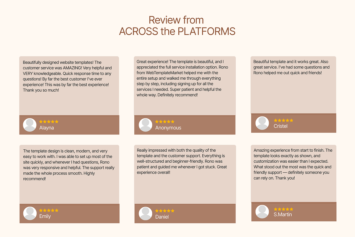 Social media coach website Template, a WordPress Template by Web Template Market (Photo 7 of 9)