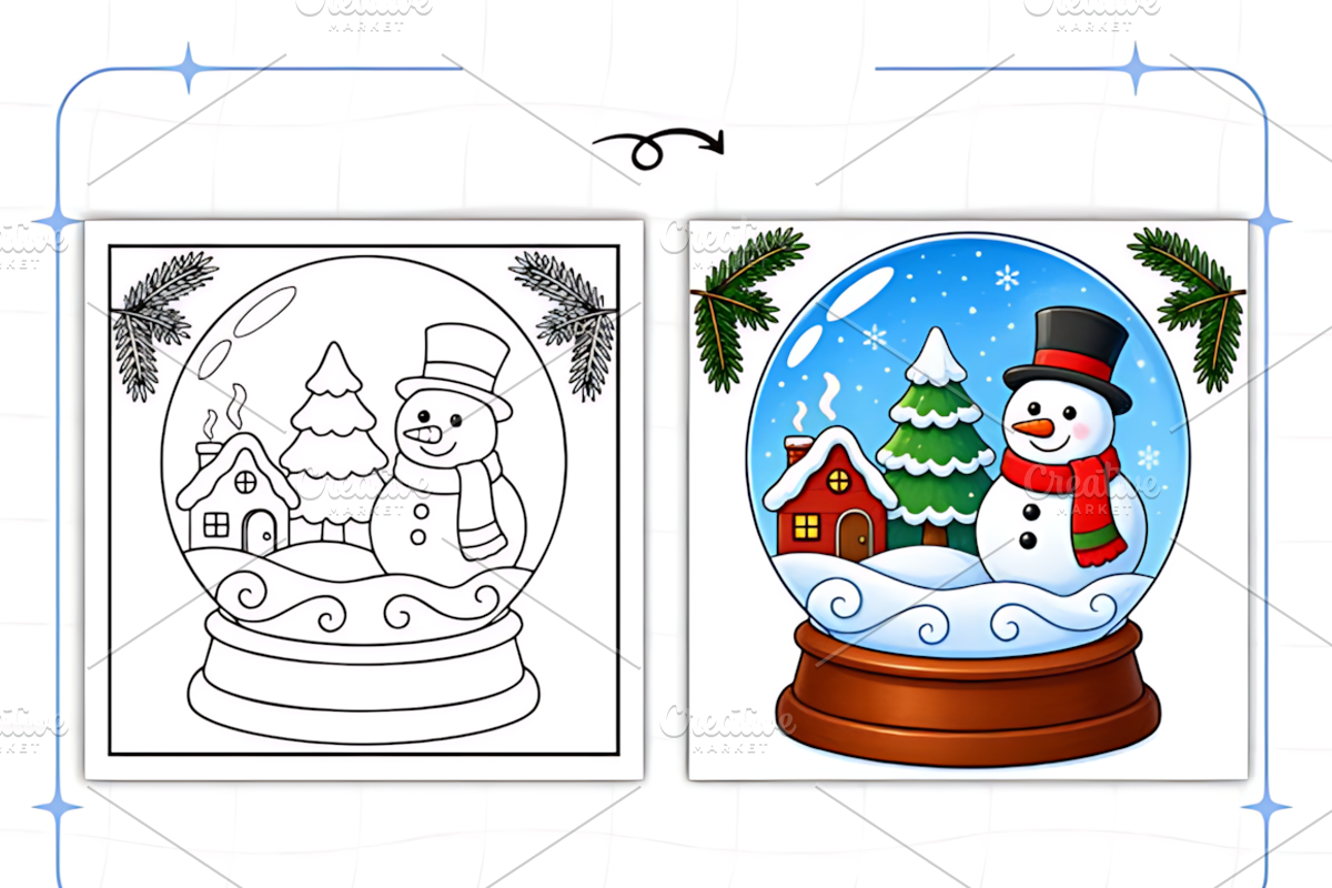 Cozy Christmas Closeups Coloring, a Seasonal Illustration by Design Station (Photo 5 of 8)